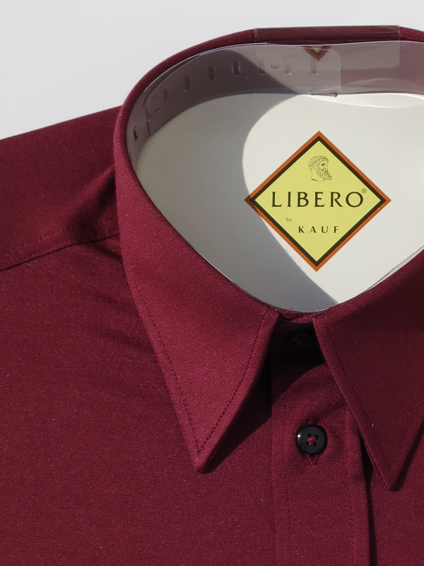 LIBERO CLASSIC Jerseyhemd bordeauxrot