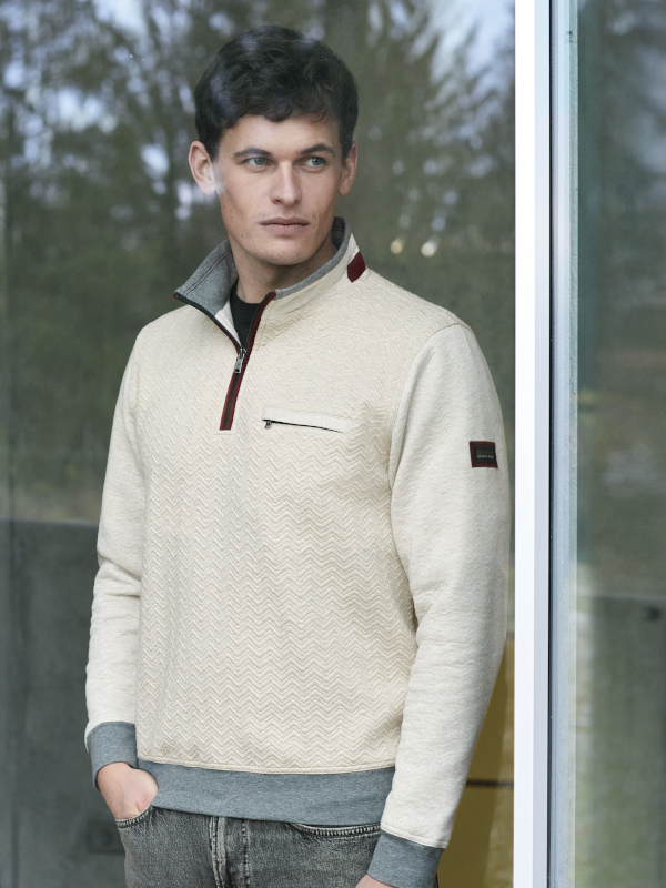 Herren Troyer Pulli sand hajo