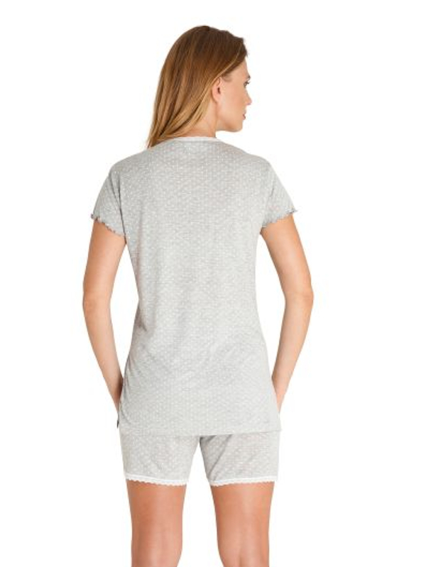 Damen Shorty Viscose silbergrau hajo