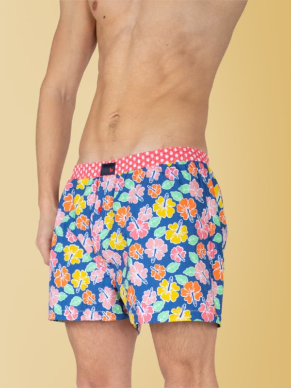 %%% unabux Boxershorts COLOURED FLOWERS