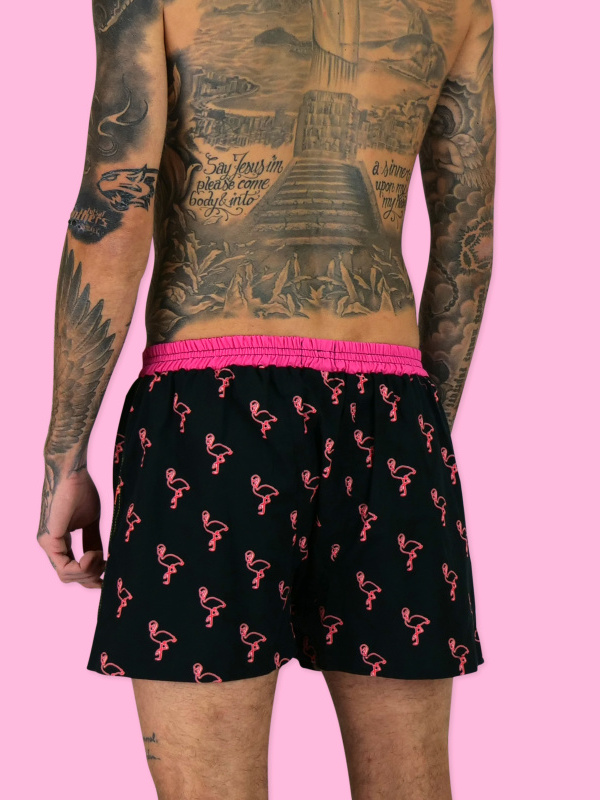 %%% Boxershorts NEONLIGHT FLAMINGO  unabux