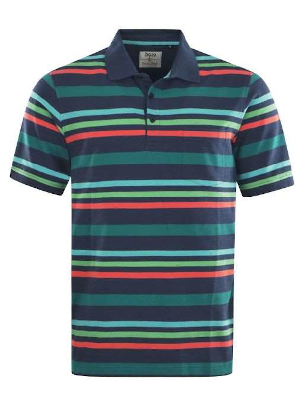 Herren Poloshirt admiral Streifen hajo