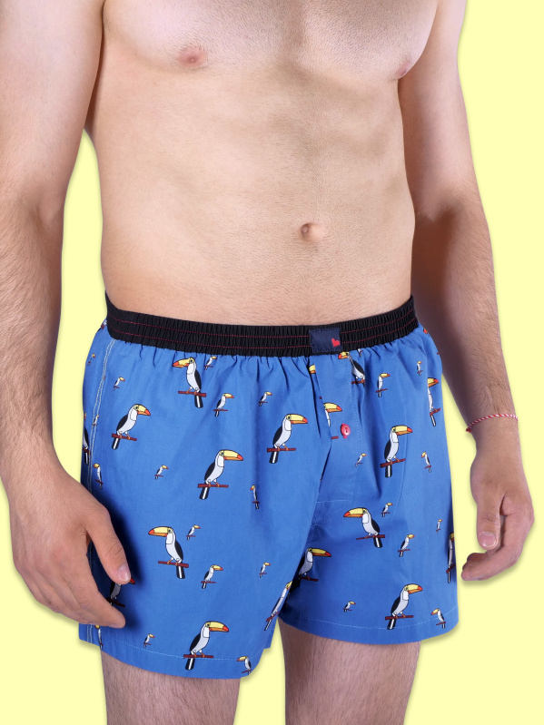 Boxershorts BLUE TUCAN unabux