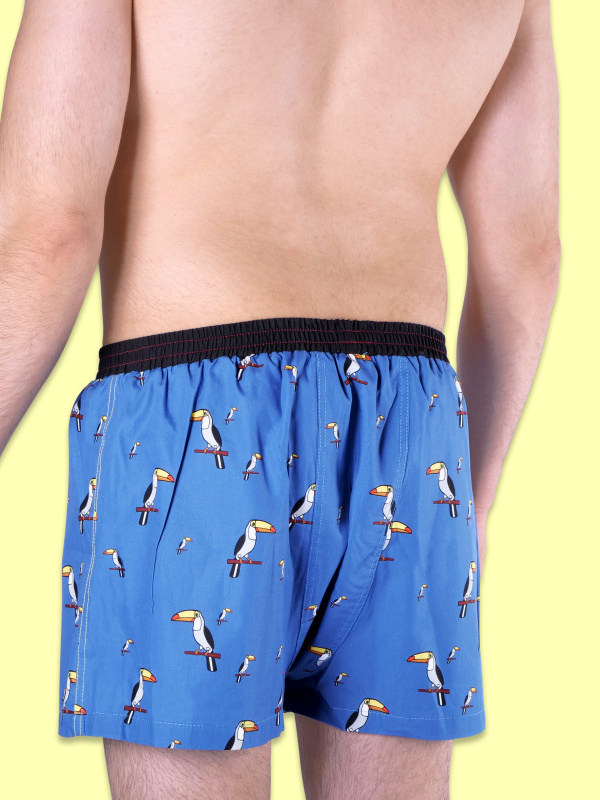 Boxershorts BLUE TUCAN unabux