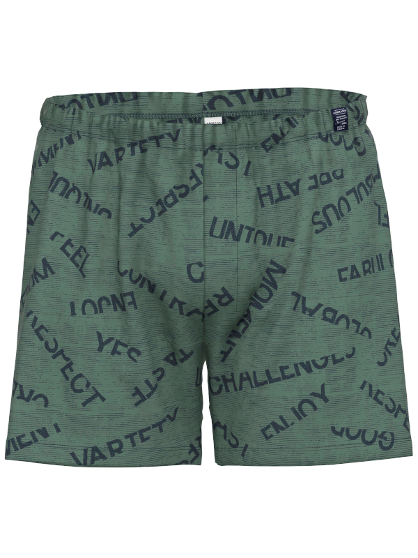 Boxershort Green Letters AMMANN