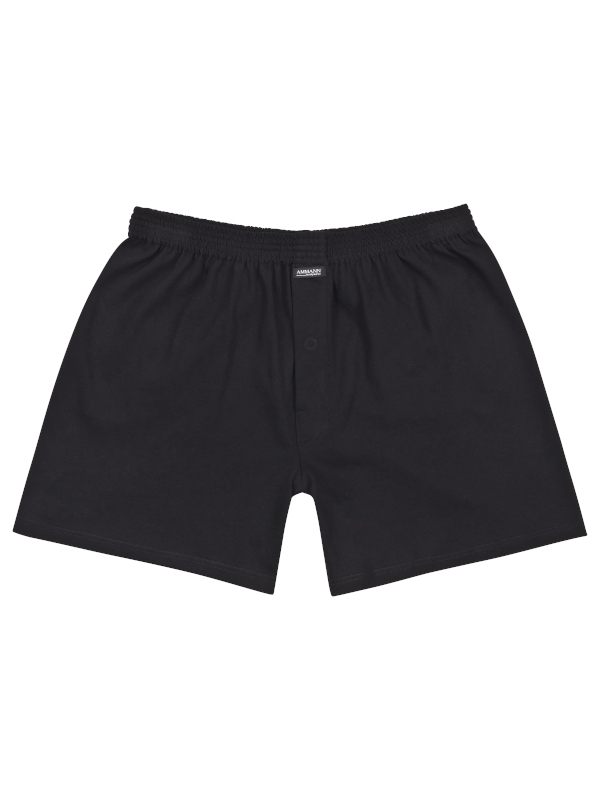 %%% Boxershorts schwarz Basic Cotton AMMANN