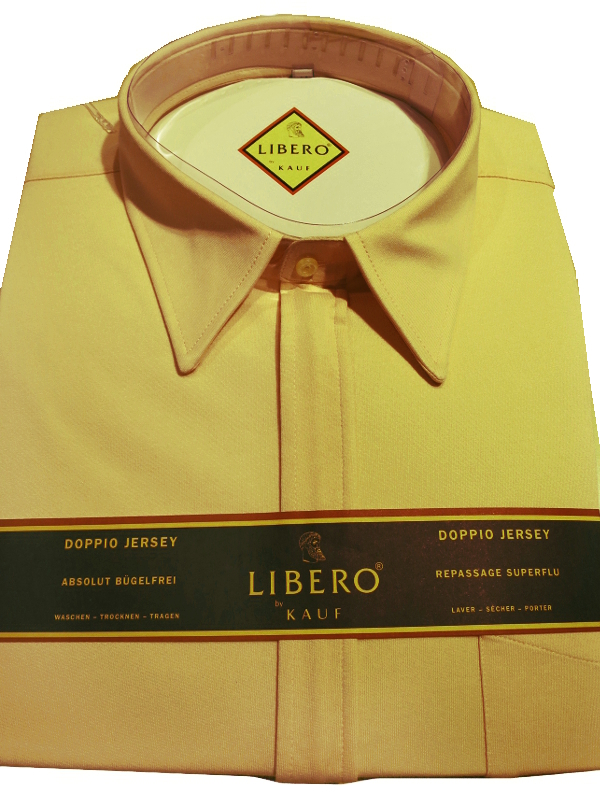 LIBERO DOPPIO Jerseyhemd Reißverschluss beige