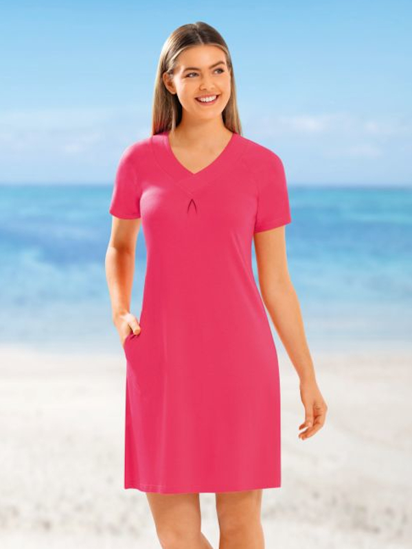 Strandkleid in Erdbeer hajo