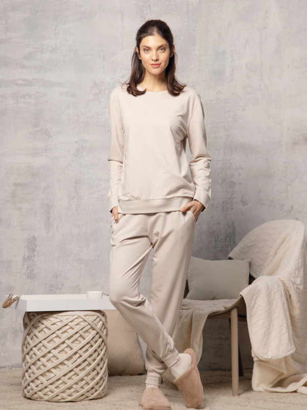 Damen Loungewear Anzug creme AMMANN