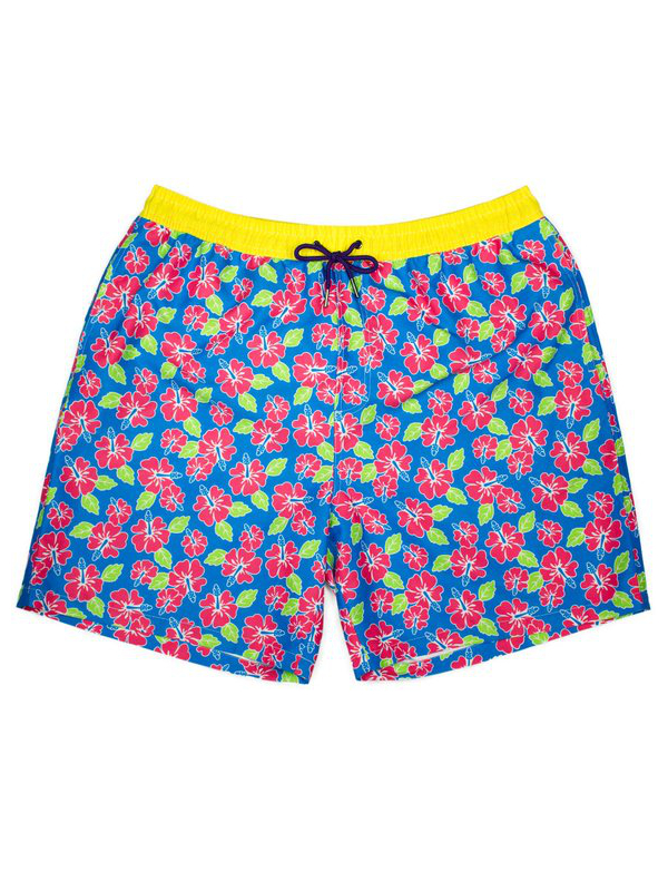 Badeshort HAWAIIN FLOWERS unabux