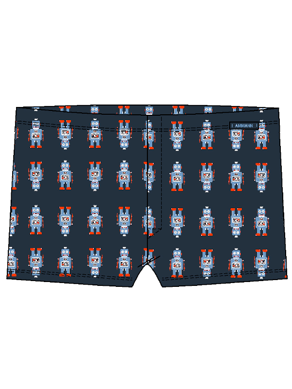 Boxershort "robots" Bio Baumwolle AMMANN