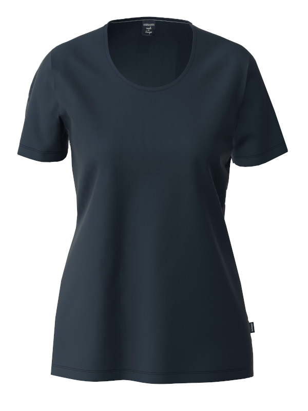 Damen T-Shirt Bio Baumwolle marine AMMANN