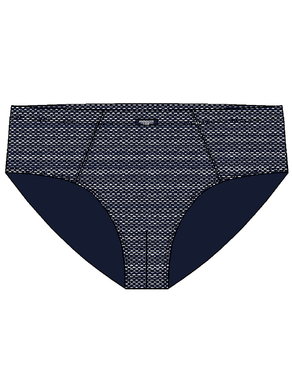 Sport-Slip marine gemustert  cotton modal AMMANN