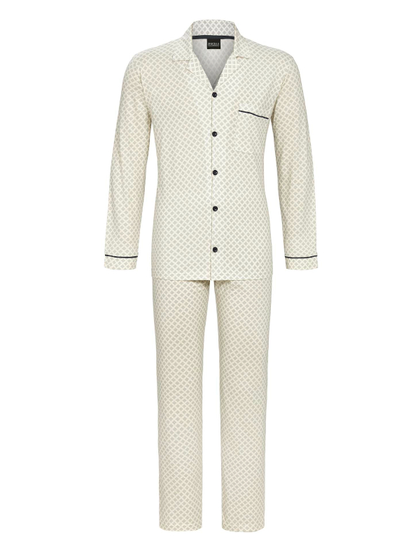 Herren Pyjama in Jerseyqualität creme RINGELLA