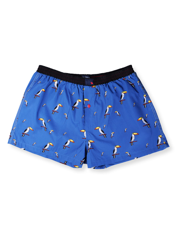 Boxershorts BLUE TUCAN unabux